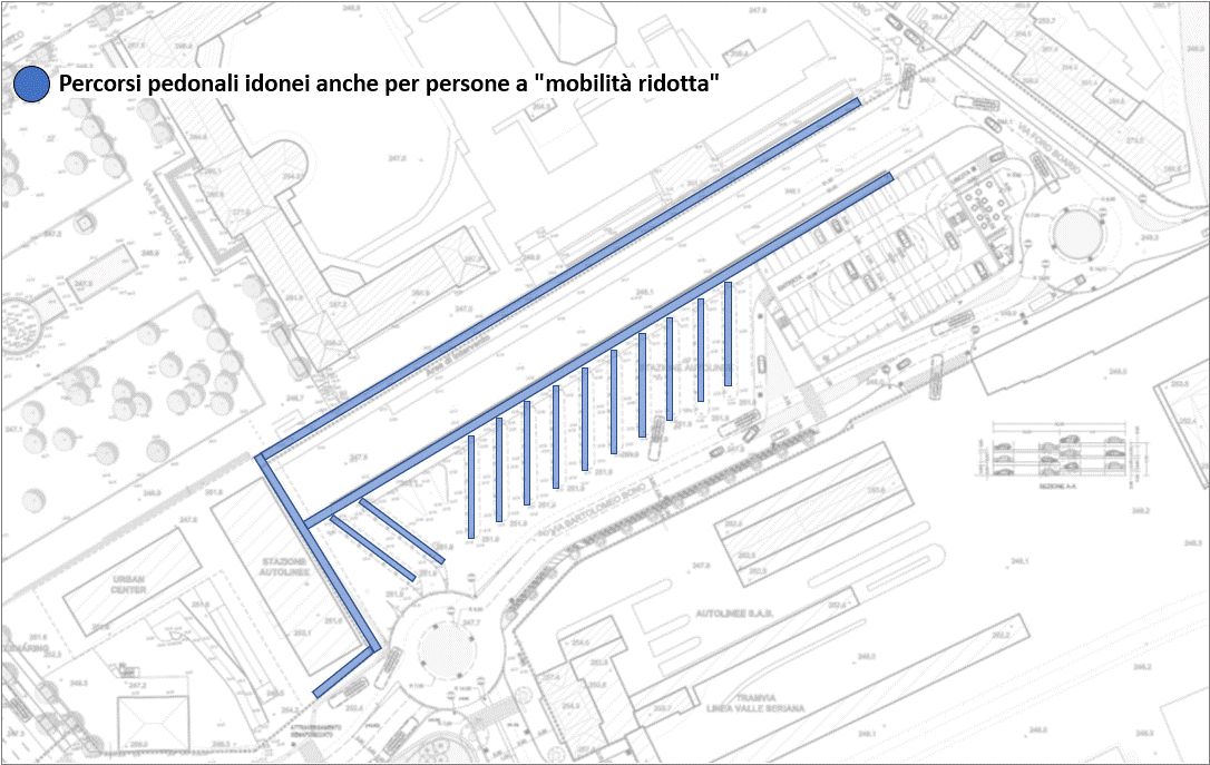 Mappa stazione - percorsi PMR